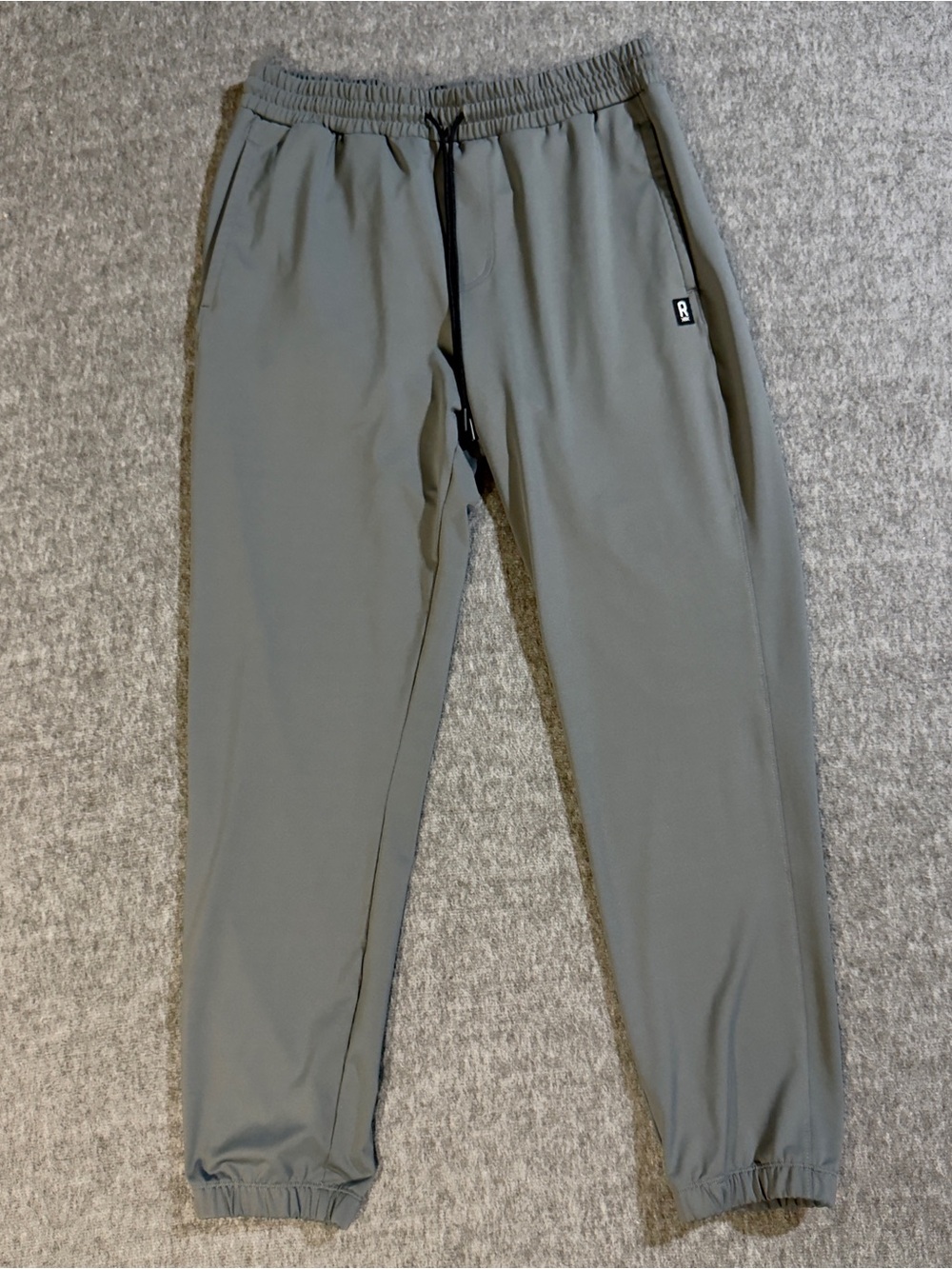 Rhone Men's Medium Grey Jogger Performance Pants - Casual Elastic Waist